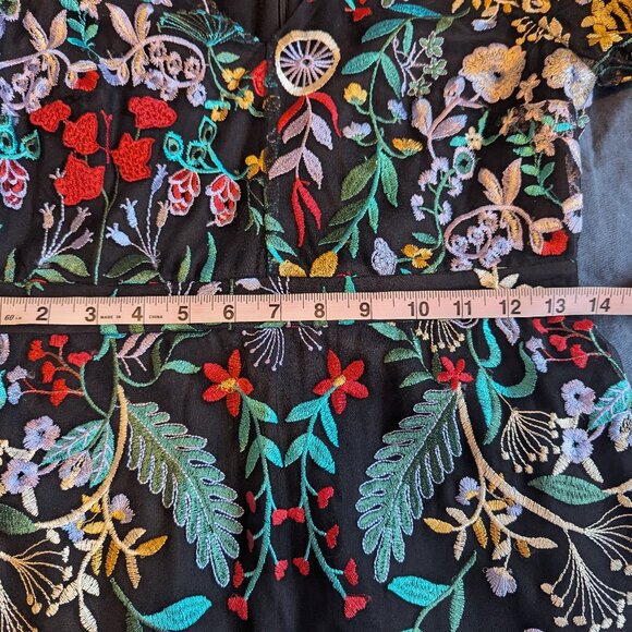 Sam Edelman embroidered floral dress, size 2, EUC - Picture 11 of 12